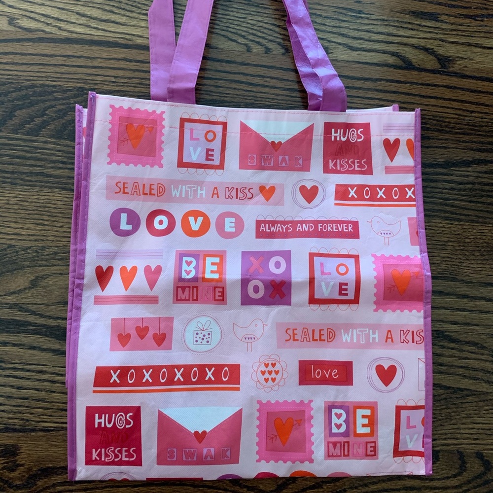 FREE WITH PURCHASE reusable tote pink girls bag Valentine’s Day gift bag